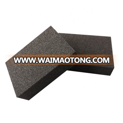 10*7*2.5cm Black High Density Foam Abrasive Tool Sponge Sanding Sponge