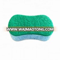 High quality abrasive scouring sponge cellulose kitchen cleaner sponge