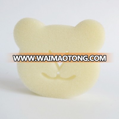 Kitchen dish cleaning white bear shaped kitchen clean cheap sponge