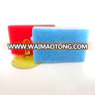 Wholesale price Rectangle Shape Kitchen Dish Sponge With Sucking Disc