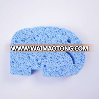 Water Purification Elephant Shape Cellulose Baby Bath Sponge Animal Shape