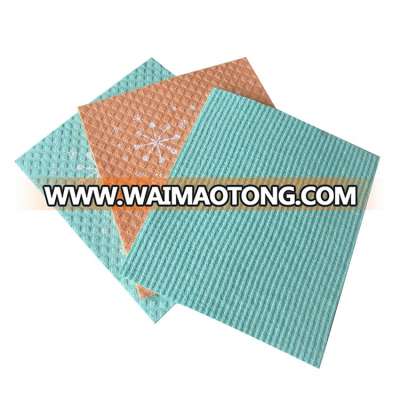 Wholesale trade China print colored  kitchen cleaning sponges