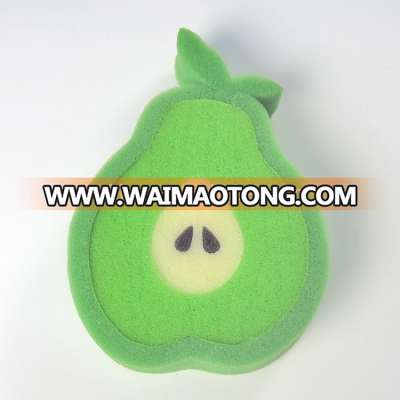 Pear Shaped Bath Ball Fruit Baby Body Loofah Sponge